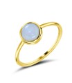 White Moonstone Silver Rings NSR-2465-WM